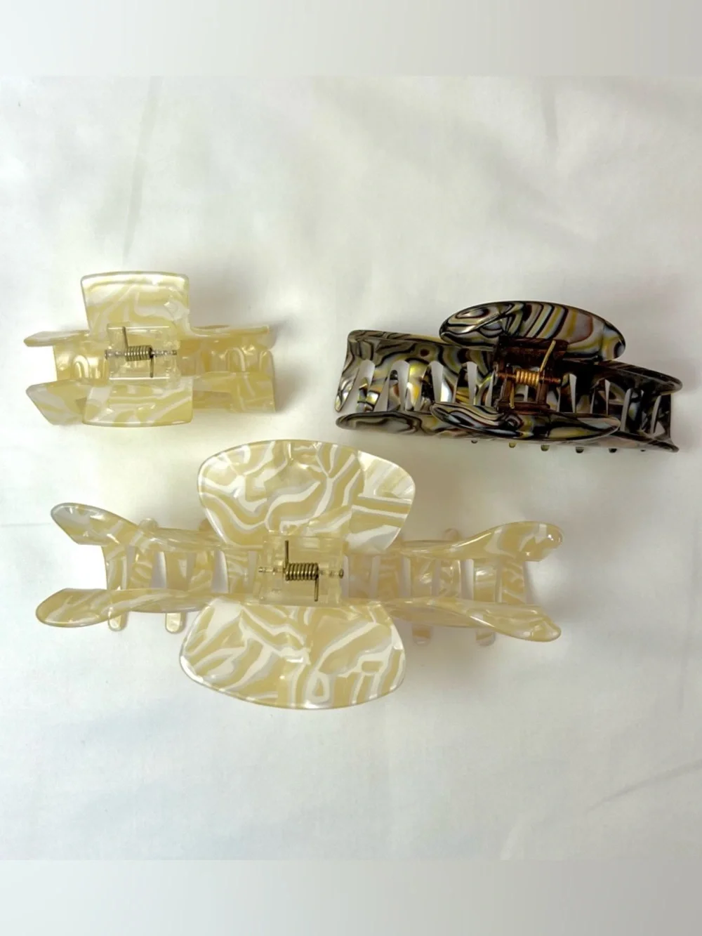 France Onyx Jaw Claw Hair Clip Camila Paris Small Medium Large